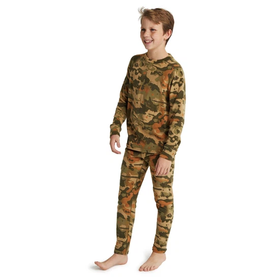 Dziecięca Bielizna Aktywna Burton Fleece Set (Martini Olive Terra Camo) FW22_2