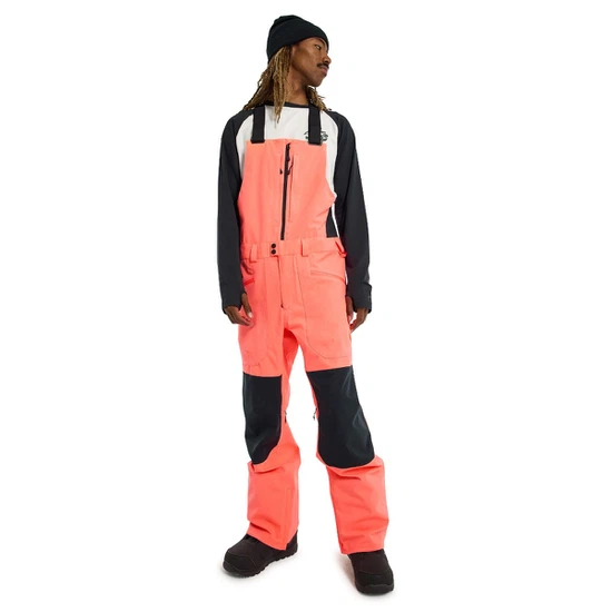 Spodnie Snowboardowe Burton Reserve Bib (Tetra Orange/True Black) FW23_1 thumbnail
