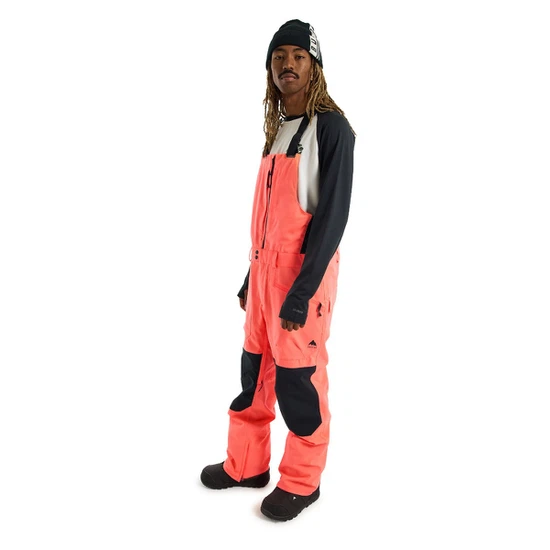 Spodnie Snowboardowe Burton Reserve Bib (Tetra Orange/True Black) FW23_2 thumbnail