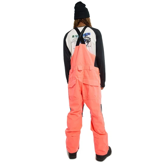Spodnie Snowboardowe Burton Reserve Bib (Tetra Orange/True Black) FW23_3