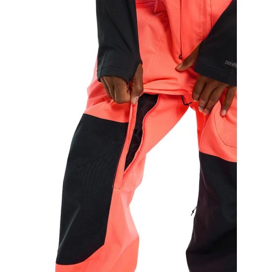Spodnie Snowboardowe Burton Reserve Bib (Tetra Orange/True Black) FW23_4 thumbnail