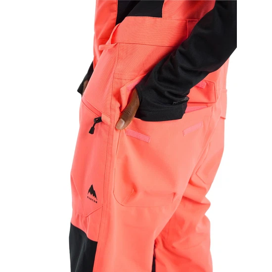 Spodnie Snowboardowe Burton Reserve Bib (Tetra Orange/True Black) FW23_6