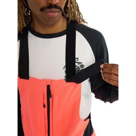 Spodnie Snowboardowe Burton Reserve Bib (Tetra Orange/True Black) FW23_7