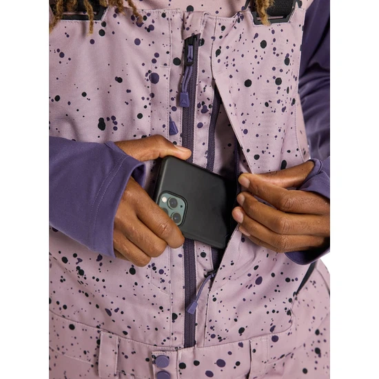 Spodnie Snowboardowe Burton Reserve Bib (Elderberry Spatter) FW23_4