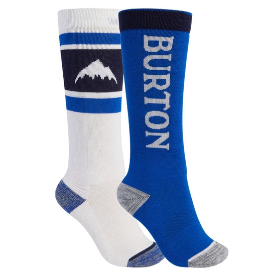 Dziecięce Skarpety Snowboardowe Burton Weekend Midweight 2-Pack (Stout White/Lapis Blue) FW23_1