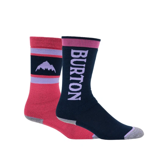Dziecięce Skarpety Snowboardowe Burton Weekend Midweight 2-Pack (Fuchsia Fusion) FW25_1 thumbnail