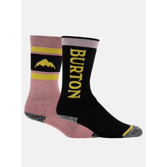 Dziecięce Skarpety Snowboardowe Burton Weekend Midweight 2-Pack (Powder Blush) FW25_1 thumbnail