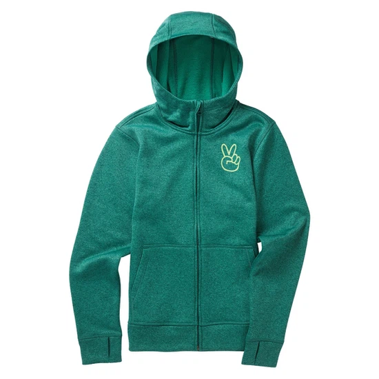 Dziecięca Bluza Aktywna Burton Oak FZ (Antique Green Heather) SS21_1 thumbnail