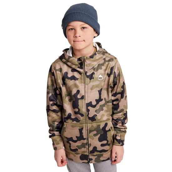 Dziecięca Bluza Aktywna Burton Oak FZ (Martini Olive Terra Camo) SS22_1