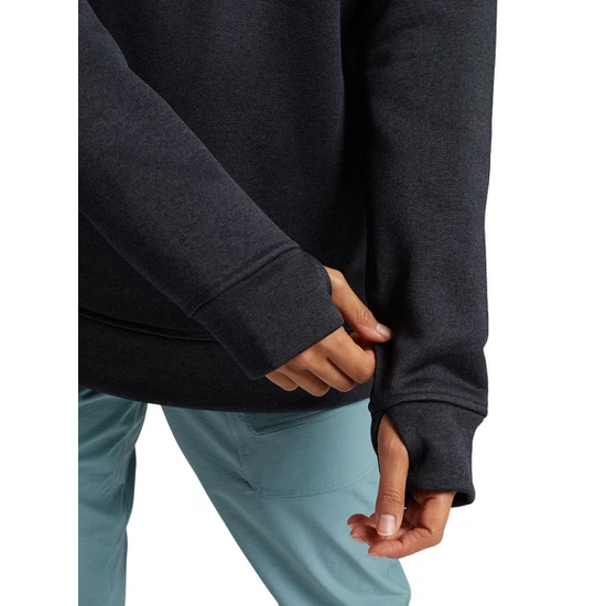 Damska Bluza Aktywna Burton Oak Crew (True Black Heather) FW26_3 thumbnail