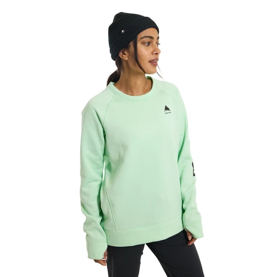 Damska Bluza Aktywna Burton Oak Crew (Jewel Green Heather) FW23_1 thumbnail