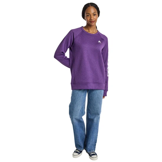 Damska Bluza Aktywna Burton Oak Crew (Imperial Purple Heather) SS24_4 thumbnail