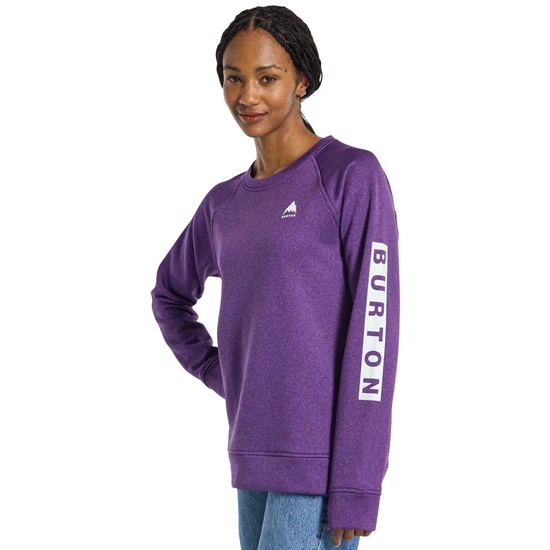 Damska Bluza Aktywna Burton Oak Crew (Imperial Purple Heather) SS24_1 thumbnail