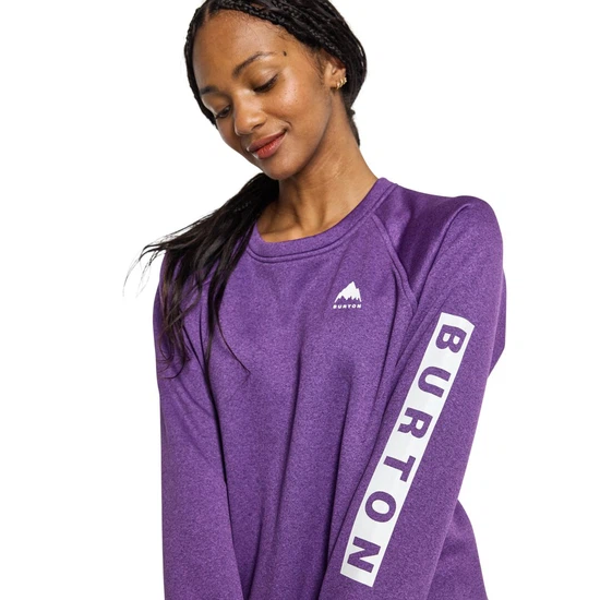Damska Bluza Aktywna Burton Oak Crew (Imperial Purple Heather) SS24_3 thumbnail