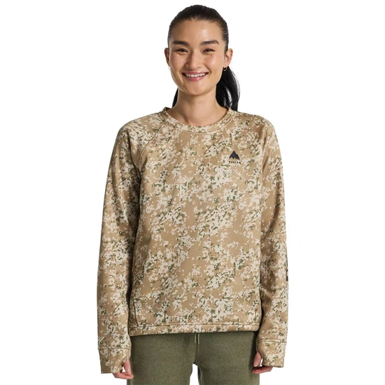 Damska Bluza Aktywna Burton Oak Crew (Snowfall Camo) FW25_1 thumbnail