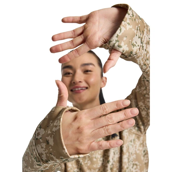 Damska Bluza Aktywna Burton Oak Crew (Snowfall Camo) FW25_3