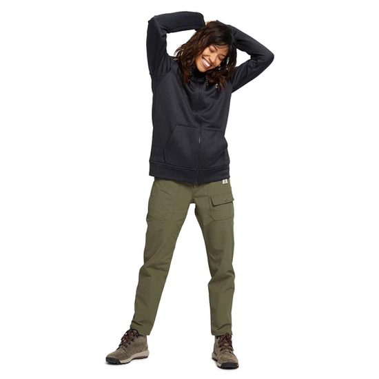 Damska Bluza Aktywna Burton Oak FZ (True Black Heather) FW23_3 thumbnail