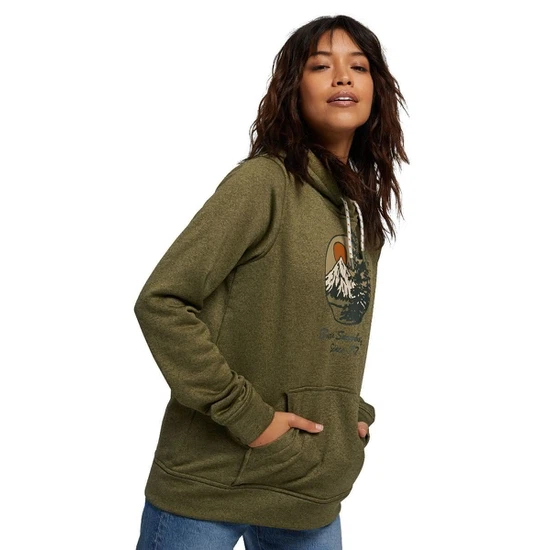 Damska Bluza Aktywna Burton Oak PO (Martini Olive Heather) FW21_2
