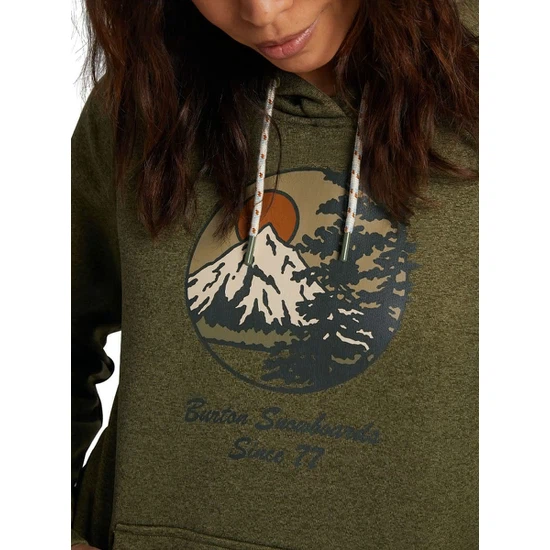 Damska Bluza Aktywna Burton Oak PO (Martini Olive Heather) FW21_4 thumbnail
