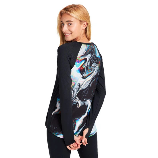 Damska Bielizna Aktywna Burton Roadie Tech Tee (True Black/Maalavidaa) FW22_4