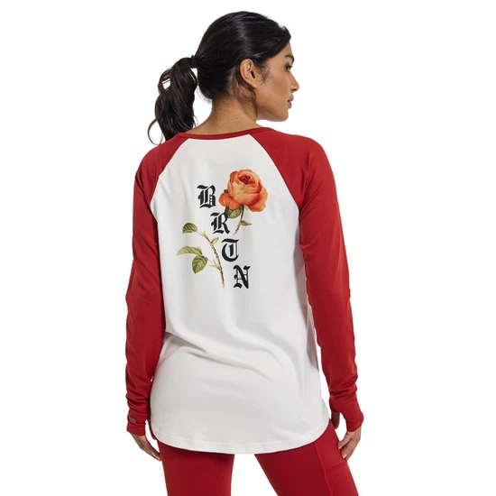 Damska Bielizna Aktywna Burton Roadie Tech Tee (Stout White/Sun Dried Tomato) FW23_2 thumbnail