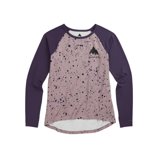 Damska Bielizna Aktywna Burton Roadie Tech Tee (Elderberry Spatter/Violet Halo) FW23_4