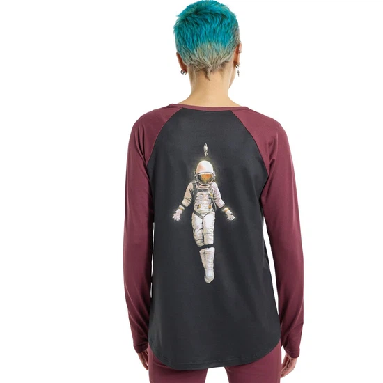 Damska Bielizna Aktywna Burton Roadie Tech Tee (True Black/Almandine) FW24_2