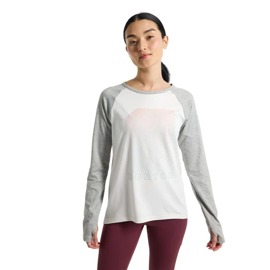Damska Bielizna Aktywna Burton Roadie Tech Tee (Stout White/Gray Heather) FW24_1 thumbnail