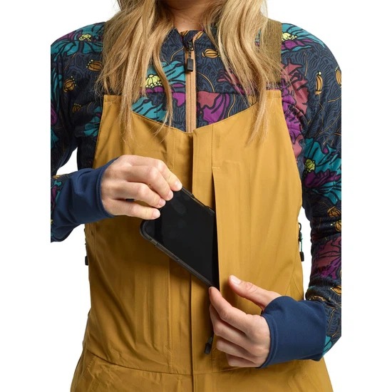 Damskie Spodnie Snowboardowe Burton AK GORE-TEX Kimmy 3L Bib (Wood Thrush) FW20_5 thumbnail