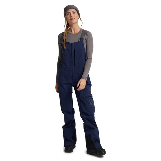 Damskie Spodnie Snowboardowe Burton AK GORE-TEX Kimmy 3L Bib (Dress Blue) FW22_1
