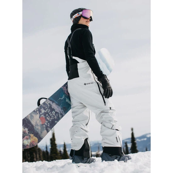 Damskie Spodnie Snowboardowe Burton AK GORE-TEX Kimmy 3L Bib (Gray Cloud) FW23_2