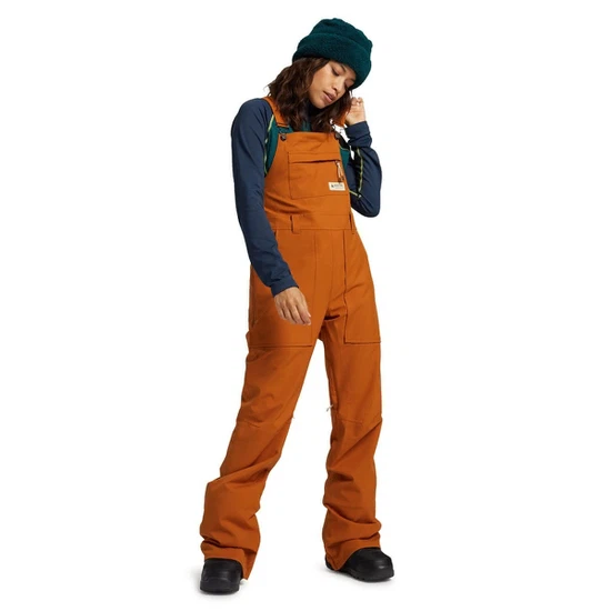 Damskie Spodnie Snowboardowe Burton Avalon Bib (True Penny) FW21_4 thumbnail