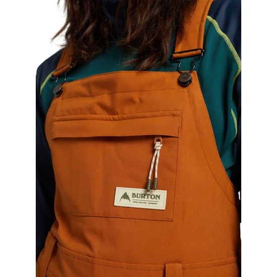 Damskie Spodnie Snowboardowe Burton Avalon Bib (True Penny) FW21_5