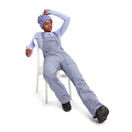 Damskie Spodnie Snowboardowe Burton Avalon Bib (Folkstone Gray) FW22_3 thumbnail