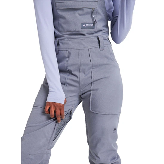 Damskie Spodnie Snowboardowe Burton Avalon Bib Short (Folkstone Gray) FW22_8 thumbnail