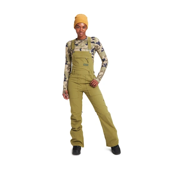 Damskie Spodnie Snowboardowe Burton Avalon Bib Tall (Martini Olive) FW22_2 thumbnail