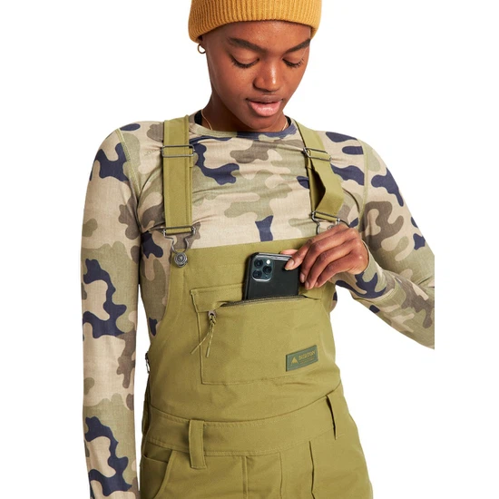 Damskie Spodnie Snowboardowe Burton Avalon Bib (Martini Olive) FW22_6 thumbnail