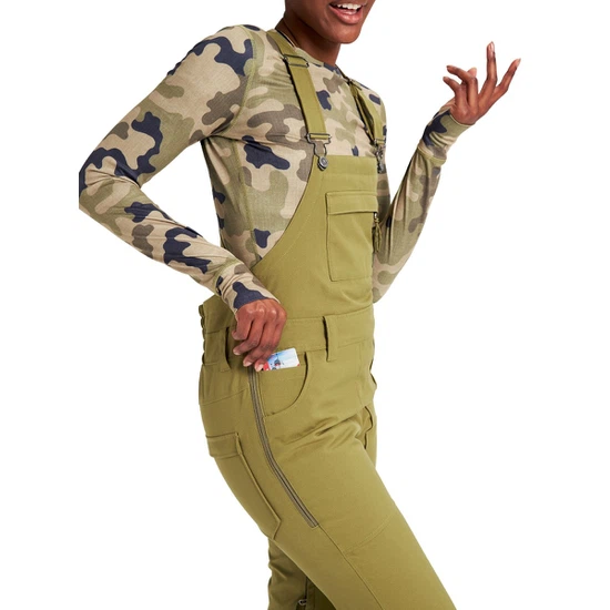 Damskie Spodnie Snowboardowe Burton Avalon Bib (Martini Olive) FW22_7