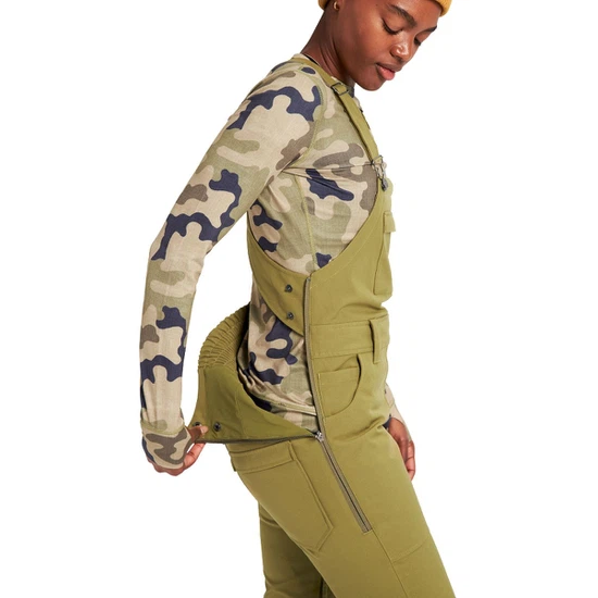 Damskie Spodnie Snowboardowe Burton Avalon Bib Tall (Martini Olive) FW22_8 thumbnail