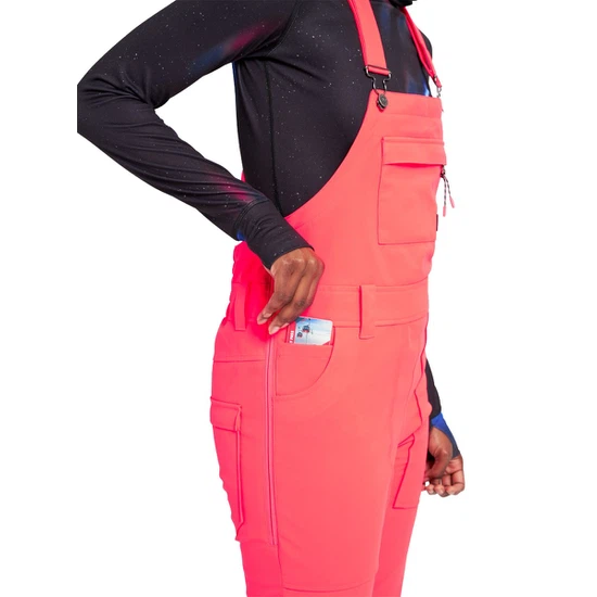Damskie Spodnie Snowboardowe Burton Avalon Bib (Potent Pink) FW22_6