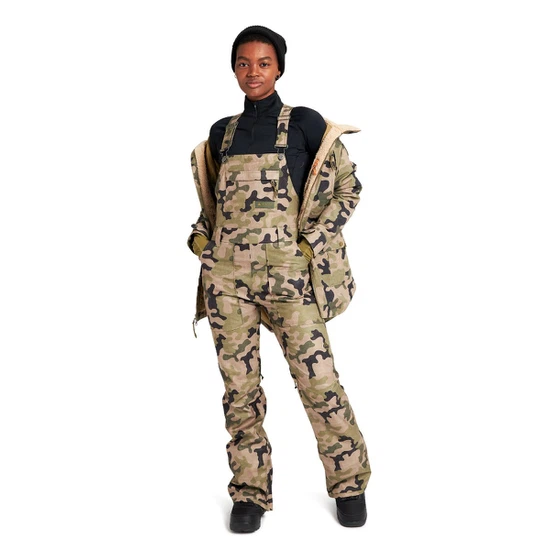 Damskie Spodnie Snowboardowe Burton Avalon Bib (Martini Olive Terra Camo) FW22_2 thumbnail