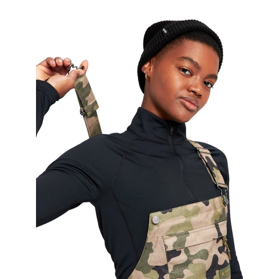 Damskie Spodnie Snowboardowe Burton Avalon Bib (Martini Olive Terra Camo) FW22_5