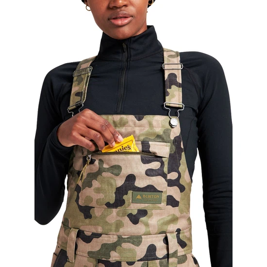 Damskie Spodnie Snowboardowe Burton Avalon Bib (Martini Olive Terra Camo) FW22_6