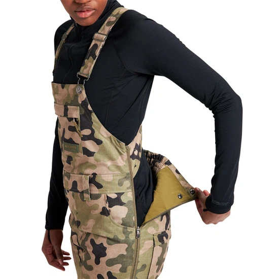 Damskie Spodnie Snowboardowe Burton Avalon Bib (Martini Olive Terra Camo) FW22_7