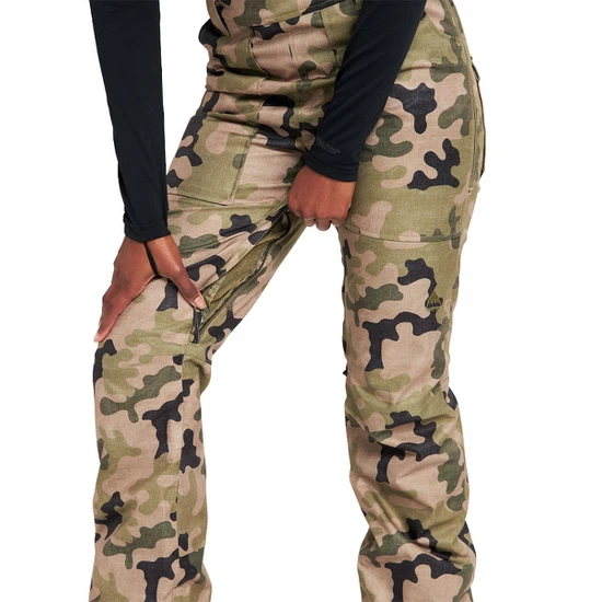 Damskie Spodnie Snowboardowe Burton Avalon Bib (Martini Olive Terra Camo) FW22_8