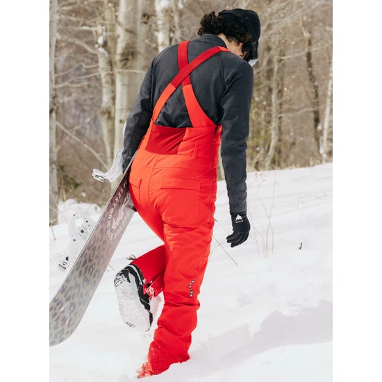 Damskie Spodnie Snowboardowe Burton Avalon Bib (Tomato) FW23_3 thumbnail