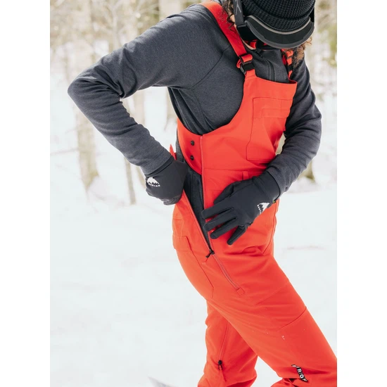 Damskie Spodnie Snowboardowe Burton Avalon Bib (Tomato) FW23_5