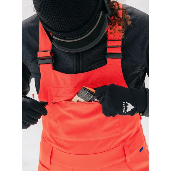 Damskie Spodnie Snowboardowe Burton Avalon Bib (Tomato) FW23_6 thumbnail