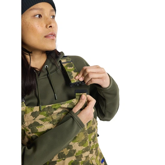 Damskie Spodnie Snowboardowe Burton Avalon Bib (Felidae) FW23_4
