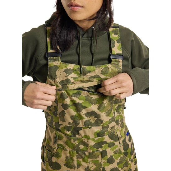 Damskie Spodnie Snowboardowe Burton Avalon Bib (Felidae) FW23_5